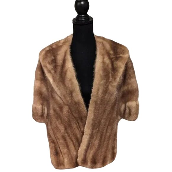 Bruno and Joseph Vintage Fur Stole Mink | Size Medium - Picture 1 of 7